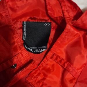 Men's Red Windbreaker Jacket